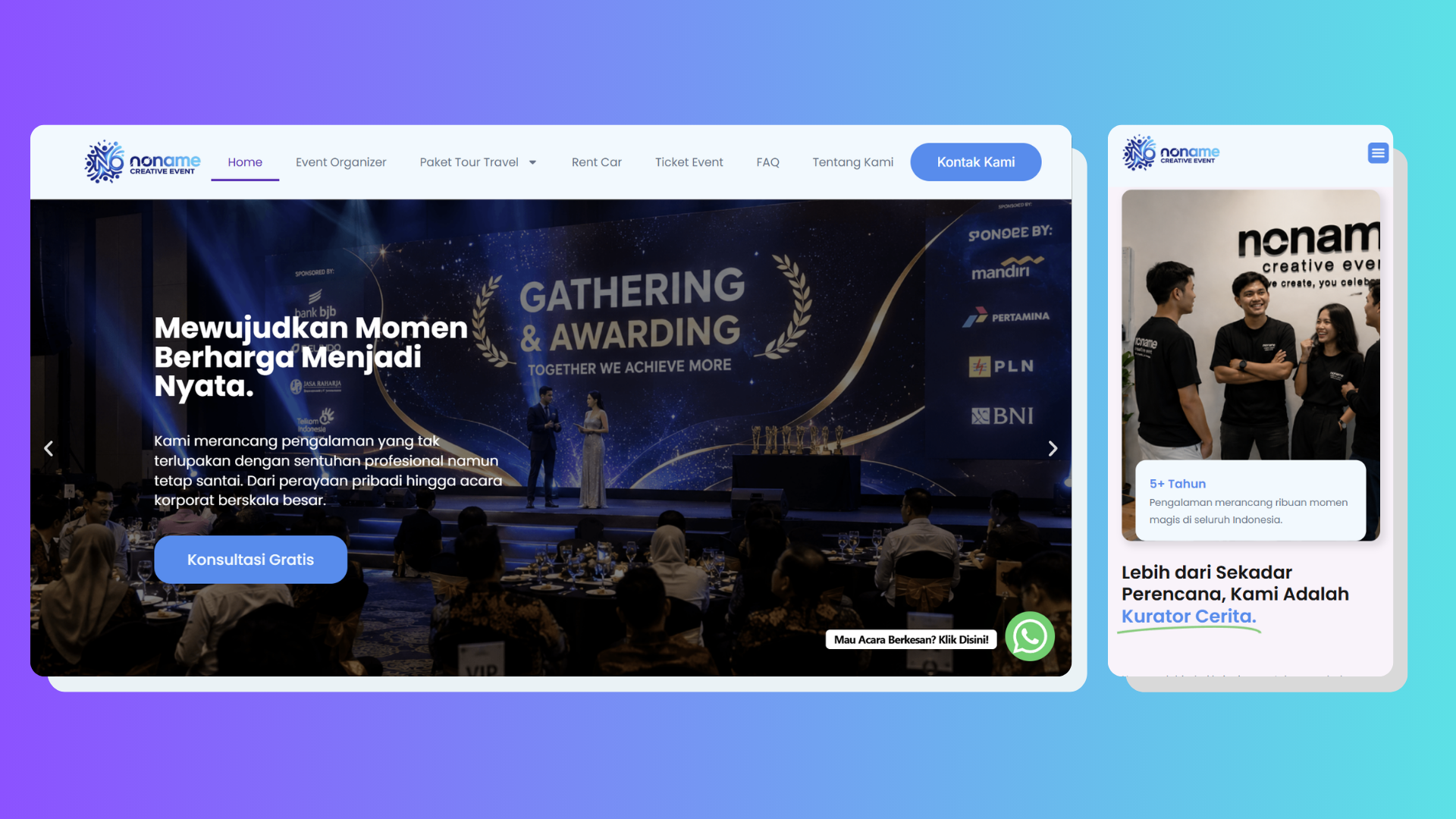 Website Noname Event Creative